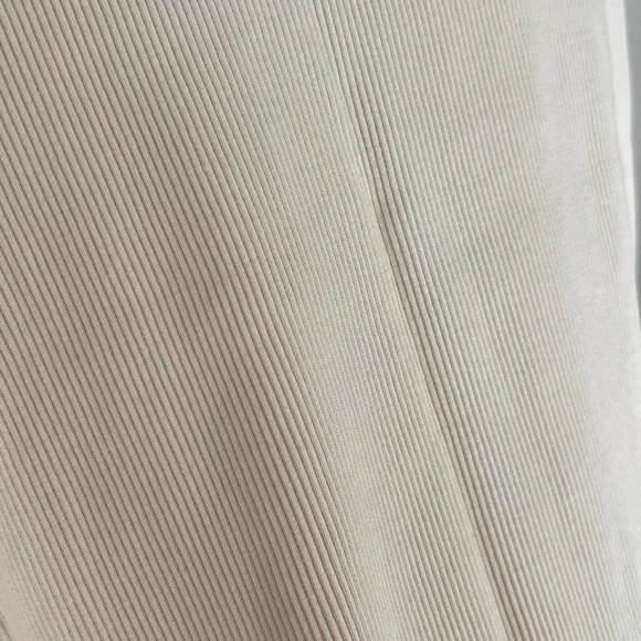 NWOT Ribbed Cream Bodycon Dress - Picture 5 of 8